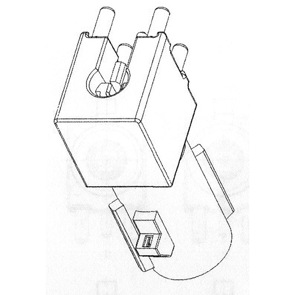 Fakra RA male PCB connector
